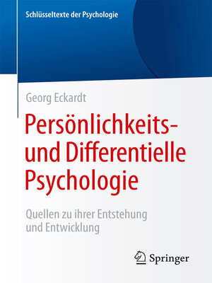cover image of Persönlichkeits- und Differentielle Psychologie